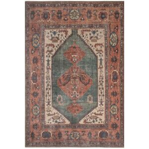 Kukoon Terracotta Distressed Bordered Medallion Non Slip WashableLow Pile Rug Size: 80 cm x 300 cm Terracotta 80 cm x 300 cm Kukoon Terracotta Distressed Bordered Medallion Non Slip WashableLow Pile Rug Size: 80 cm x 300 cm Terracotta 80 cm x 300 cm