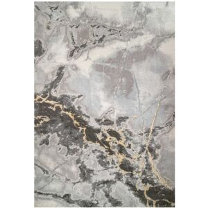 Kukoon Grey Gold Marble Effect Modern living Area Rug Size: 160 cm x 230 cm Grey 160 cm x 230 cm Kukoon Grey Gold Marble Effect Modern living Area Rug Size: 160 cm x 230 cm Grey 160 cm x 230 cm