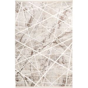 Kukoon Beige Cream Abstract Geometric Textured Living Area Rug in Light Sand Size: 120 cm x 170 cm Light Sand 120 cm x 170 cm Kukoon Beige Cream Abstract Geometric Textured Living Area Rug in Light Sand Size: 120 cm x 170 cm Light Sand 120 cm x 170 cm