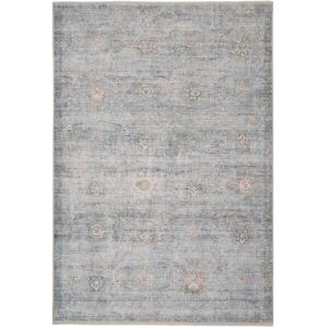 Kukoon Blue Grey Traditional Distressed Finish Living Area Rug in Mid Blue Size: 120 cm x 170 cm Mid Blue 120 cm x 170 cm Kukoon Blue Grey Traditional Distressed Finish Living Area Rug in Mid Blue Size: 120 cm x 170 cm Mid Blue 120 cm x 170 cm