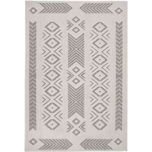 Kukoon Beige Aztec Tribal Textured Looped Pile Living Area Rug in Cream Size: 160 cm x 230 cm Cream 160 cm x 230 cm Kukoon Beige Aztec Tribal Textured Looped Pile Living Area Rug in Cream Size: 160 cm x 230 cm Cream 160 cm x 230 cm