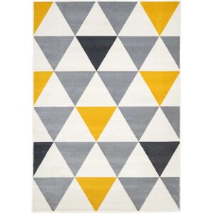 Kukoon Yellow Ochre Grey Diamond Geometric Living Area Rug Size: 280 cm x 365 cm Yellow 280 cm x 365 cm Kukoon Yellow Ochre Grey Diamond Geometric Living Area Rug Size: 280 cm x 365 cm Yellow 280 cm x 365 cm