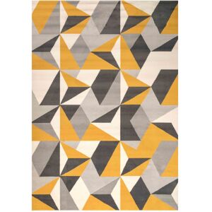 Kukoon Yellow Ochre Grey Diamond Geo Living Area Rug Size: 60 cm x 240 cm Yellow 60 cm x 240 cm Kukoon Yellow Ochre Grey Diamond Geo Living Area Rug Size: 60 cm x 240 cm Yellow 60 cm x 240 cm