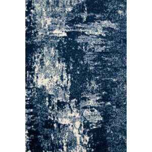 Kukoon Navy Blue White Distressed Abstract Living Area Rug Size: 120 cm x 170 cm Navy 120 cm x 170 cm Kukoon Navy Blue White Distressed Abstract Living Area Rug Size: 120 cm x 170 cm Navy 120 cm x 170 cm