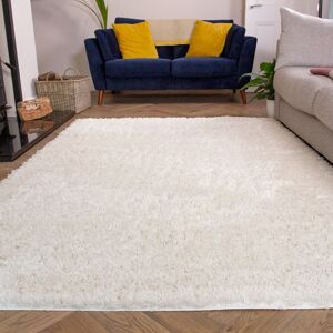 Kukoon Soft Fluffy Thick Pile Shaggy Area Rug, Living Room Bedroom Carpet Runner in Cream Size: 120 cm x 170 cm Cream 120 cm x 170 cm Kukoon Soft Fluffy Thick Pile Shaggy Area Rug, Living Room Bedroom Carpet Runner in Cream Size: 120 cm x 170 cm Cream 120 cm x 170 cm