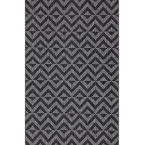 Kukoon Charcoal Grey Geometric Outdoor, Garden & Patio Area Rug Size: 120 cm x 170 cm Grey 120 cm x 170 cm Kukoon Charcoal Grey Geometric Outdoor, Garden & Patio Area Rug Size: 120 cm x 170 cm Grey 120 cm x 170 cm