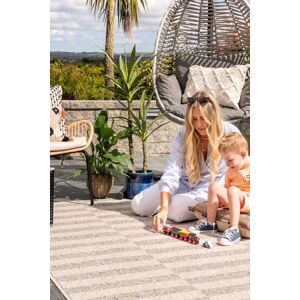 Kukoon Outdoor Garden Patio Rug Grey Beige Stripped Barbeque Area Camping Mat Size: 80 cm x 150 cm Beige 80 cm x 150 cm Kukoon Outdoor Garden Patio Rug Grey Beige Stripped Barbeque Area Camping Mat Size: 80 cm x 150 cm Beige 80 cm x 150 cm