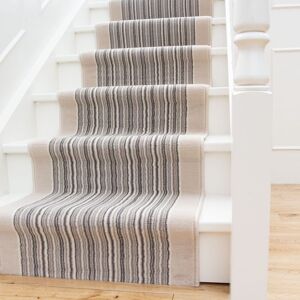 Kukoon Beige Striped Cut to Measure Stair Carpet Runner Rug 60cm Wide Size: 60 cm x 1500 cm Beige 60 cm x 1500 cm Kukoon Beige Striped Cut to Measure Stair Carpet Runner Rug 60cm Wide Size: 60 cm x 1500 cm Beige 60 cm x 1500 cm
