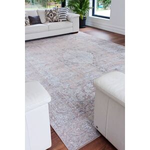 Kukoon Beige Vintage Distressed Washable Flatweave Pile Living Room Area Rug Size: 240 cm x 330 cm Beige 240 cm x 330 cm Kukoon Beige Vintage Distressed Washable Flatweave Pile Living Room Area Rug Size: 240 cm x 330 cm Beige 240 cm x 330 cm