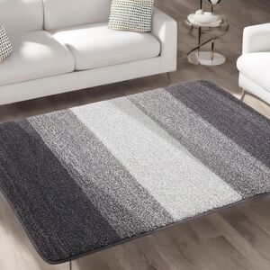 FURNOS Washable Non Slip Indoor Door Kitchen Mat Grey Patterned Size: Large Grey Large FURNOS Washable Non Slip Indoor Door Kitchen Mat Grey Patterned Size: Large Grey Large