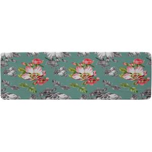 Benjamin Tate Design Bright Flower On Green Runner Rug in Natural Size: 67 cm x 230 cm Natural 67 cm x 230 cm Benjamin Tate Design Bright Flower On Green Runner Rug in Natural Size: 67 cm x 230 cm Natural 67 cm x 230 cm