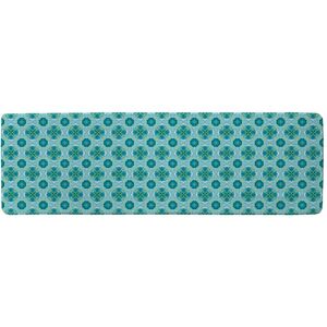 Benjamin Tate Design Green Cool Boho Chic Summer Runner Rug in Natural Size: 67 cm x 230 cm Natural 67 cm x 230 cm Benjamin Tate Design Green Cool Boho Chic Summer Runner Rug in Natural Size: 67 cm x 230 cm Natural 67 cm x 230 cm