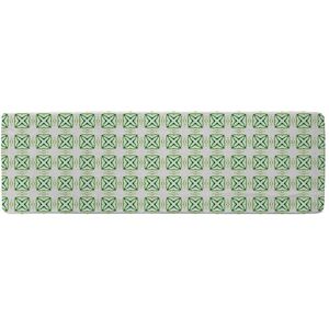Benjamin Tate Design Green Extraordinary Boho Chic Summer Design Runner Rug in Natural Size: 67 cm x 230 cm Natural 67 cm x 230 cm Benjamin Tate Design Green Extraordinary Boho Chic Summer Design Runner Rug in Natural Size: 67 cm x 230 cm Natural 67 cm x 230 cm