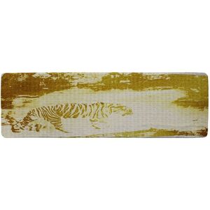 Benjamin Tate Design Golden Tiger Search Runner Rug in Natural Size: 67 cm x 230 cm Natural 67 cm x 230 cm Benjamin Tate Design Golden Tiger Search Runner Rug in Natural Size: 67 cm x 230 cm Natural 67 cm x 230 cm