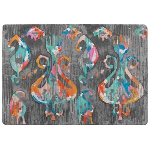 Benjamin Tate Design Trendy Tribal Pattern In Watercolour Style Rug in Natural Size: Large Natural Large Benjamin Tate Design Trendy Tribal Pattern In Watercolour Style Rug in Natural Size: Large Natural Large