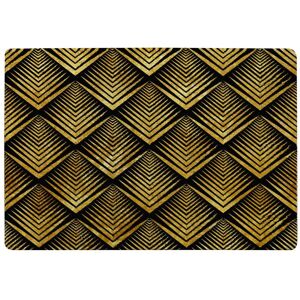 Benjamin Tate Design Golden Geometric Flower Pattern Rug in Natural Size: Large Natural Large Benjamin Tate Design Golden Geometric Flower Pattern Rug in Natural Size: Large Natural Large