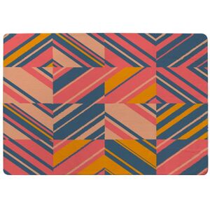 Benjamin Tate Design Striped Bright Geometric Pattern Rug in Natural Size: Large Natural Large Benjamin Tate Design Striped Bright Geometric Pattern Rug in Natural Size: Large Natural Large