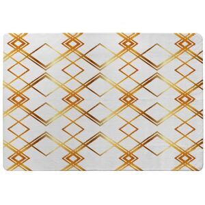 Benjamin Tate Design Geometric Golden Pattern Rug in Natural Size: Large Natural Large Benjamin Tate Design Geometric Golden Pattern Rug in Natural Size: Large Natural Large