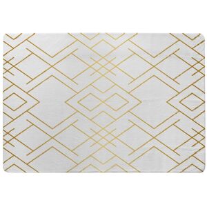 Benjamin Tate Design Golden Geo Pattern Rug in Natural Size: Large Natural Large Benjamin Tate Design Golden Geo Pattern Rug in Natural Size: Large Natural Large