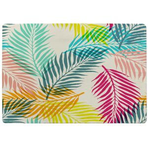 Benjamin Tate Design Multi Coloured Tropical Leaves Rug in Natural Size: Large Natural Large Benjamin Tate Design Multi Coloured Tropical Leaves Rug in Natural Size: Large Natural Large