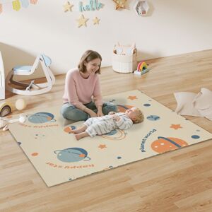 AIYAPLAY Baby Play Mat, Double Sided Crawling Mat, Astronaut & Planet Theme Multicolor AIYAPLAY Baby Play Mat, Double Sided Crawling Mat, Astronaut & Planet Theme Multicolor