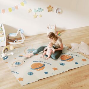AIYAPLAY Baby Play Mat, Foldable Activity Playmat, Astronaut & Planet Theme Multicolor AIYAPLAY Baby Play Mat, Foldable Activity Playmat, Astronaut & Planet Theme Multicolor