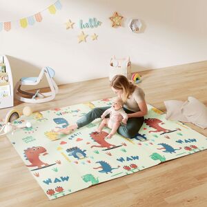 AIYAPLAY Baby Play Mat, Foldable Activity Playmat, Dinosaur Theme Multicolor AIYAPLAY Baby Play Mat, Foldable Activity Playmat, Dinosaur Theme Multicolor