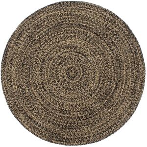 Berkfield Home Handmade Rug Jute Black & Brown 210 cm Size: 100 cm diameter Black 100 cm diameter Berkfield Home Handmade Rug Jute Black & Brown 210 cm Size: 100 cm diameter Black 100 cm diameter