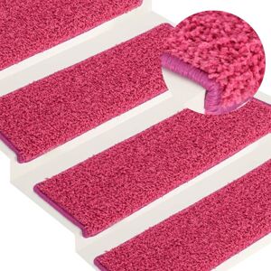 Berkfield Home Carpet Stair Treads 15 pcs 65x21x4 cm Pink Size: Medium Pink Medium Berkfield Home Carpet Stair Treads 15 pcs 65x21x4 cm Pink Size: Medium Pink Medium