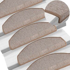 Berkfield Home Carpet Stair Treads 15 pcs Light Brown 65x24x4 cm Size: Medium Brown Medium Berkfield Home Carpet Stair Treads 15 pcs Light Brown 65x24x4 cm Size: Medium Brown Medium