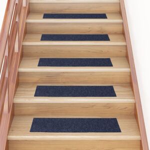 Berkfield Home Self-adhesive Stair Mats Rectangular 15 pcs 76x20 cm Grey Blue Size: Medium Grey Medium Berkfield Home Self-adhesive Stair Mats Rectangular 15 pcs 76x20 cm Grey Blue Size: Medium Grey Medium