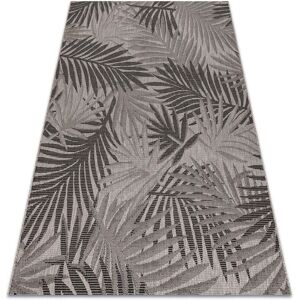 Floorlux 20504 Leaves Silver / Black JUNGLE Grey Carpet - Indoor/Outdoor Rug Floorlux 20504 Leaves Silver / Black JUNGLE Grey Carpet - Indoor/Outdoor Rug