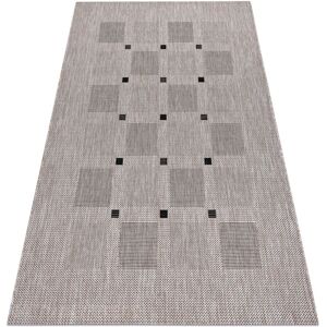 RugsX - Sisal Carpet Floorlux 20079 Silver/Black - Rug RugsX - Sisal Carpet Floorlux 20079 Silver/Black - Rug