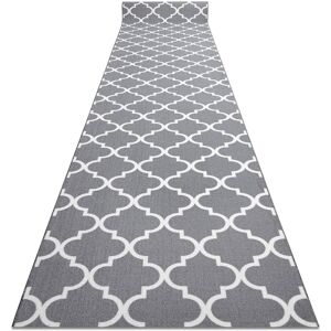 RugsX Anti-Slip Trellis Runner in Grey Size: 110 cm x 380 cm Grey 110 cm x 380 cm RugsX Anti-Slip Trellis Runner in Grey Size: 110 cm x 380 cm Grey 110 cm x 380 cm