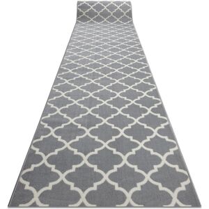 RugsX Bcf Morad Runner in Grey Size: 90 cm x 390 cm Grey 90 cm x 390 cm RugsX Bcf Morad Runner in Grey Size: 90 cm x 390 cm Grey 90 cm x 390 cm