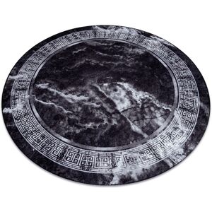 RugsX Miro Rug in Black Size: 80 cm diameter Black 80 cm diameter RugsX Miro Rug in Black Size: 80 cm diameter Black 80 cm diameter