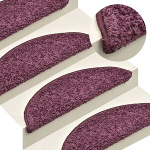 Berkfield Home Carpet Stair Treads 15 pcs Dark Purple 65x21x4 cm Size: Medium Purple Medium Berkfield Home Carpet Stair Treads 15 pcs Dark Purple 65x21x4 cm Size: Medium Purple Medium