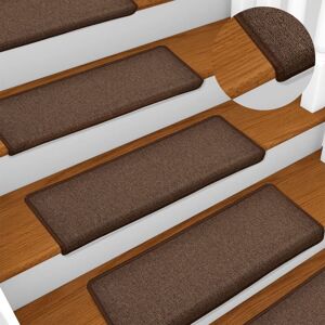 Berkfield Home Carpet Stair Treads 15 pcs 65x21x4 cm Brown Size: Medium Brown Medium Berkfield Home Carpet Stair Treads 15 pcs 65x21x4 cm Brown Size: Medium Brown Medium