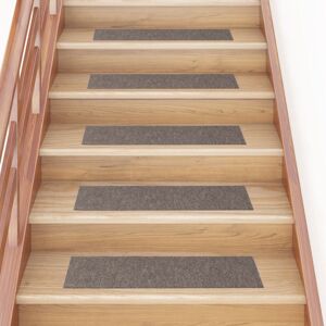 Berkfield Home Self-adhesive Stair Mats Rectangular 15 pcs 76x20 cm Cream Size: Medium Cream Medium Berkfield Home Self-adhesive Stair Mats Rectangular 15 pcs 76x20 cm Cream Size: Medium Cream Medium