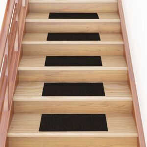 Berkfield Home Self-adhesive Stair Mats Rectangular 15 pcs 60x25 cm Dark Brown Size: Medium Brown Medium Berkfield Home Self-adhesive Stair Mats Rectangular 15 pcs 60x25 cm Dark Brown Size: Medium Brown Medium