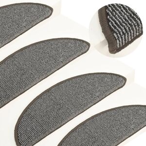 Berkfield Home Carpet Stair Treads 15 pcs Grey 56x17x3 cm Size: Medium Grey Medium Berkfield Home Carpet Stair Treads 15 pcs Grey 56x17x3 cm Size: Medium Grey Medium
