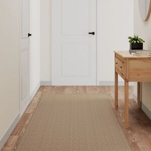 Berkfield Home Carpet Runner Sisal Look Sand 80x200 cm in Brown Size: 100 cm diameter Brown 100 cm diameter Berkfield Home Carpet Runner Sisal Look Sand 80x200 cm in Brown Size: 100 cm diameter Brown 100 cm diameter