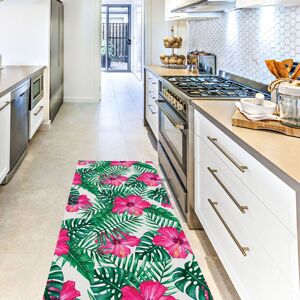 Artsy Mats Monstera Vinyl Floor Mat 67x145cm Size: 67 cm x 140 cm Multicolor 67 cm x 140 cm Artsy Mats Monstera Vinyl Floor Mat 67x145cm Size: 67 cm x 140 cm Multicolor 67 cm x 140 cm