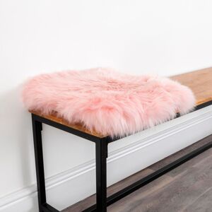 Native Natural Blush Pink Square Sheepskin Chair Pad Size: 35 cm x 35 cm Pink 35 cm x 35 cm Native Natural Blush Pink Square Sheepskin Chair Pad Size: 35 cm x 35 cm Pink 35 cm x 35 cm