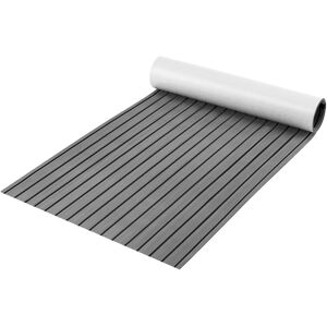 Costway Boat Flooring EVA Foam Decking Non-Slip & Self-Adhesive Decking Sheet in Grey Size: 100 cm x 240 cm Grey 100 cm x 240 cm Costway Boat Flooring EVA Foam Decking Non-Slip & Self-Adhesive Decking Sheet in Grey Size: 100 cm x 240 cm Grey 100 cm x 240 cm
