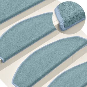 Berkfield Home Carpet Stair Treads 15 pcs Blue 65x24x4 cm Size: Medium Blue Medium Berkfield Home Carpet Stair Treads 15 pcs Blue 65x24x4 cm Size: Medium Blue Medium