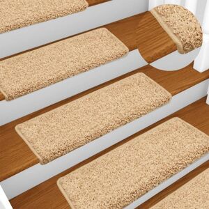 Berkfield Home Carpet Stair Treads 15 pcs 65x21x4 cm Brown Size: Medium Brown Medium Berkfield Home Carpet Stair Treads 15 pcs 65x21x4 cm Brown Size: Medium Brown Medium