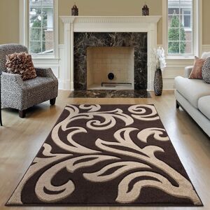 Smart Living Modern Hand Carved Soft Thick Area Rug - Florence in Light Brown Size: 120 cm x 170 cm Light Brown 120 cm x 170 cm Smart Living Modern Hand Carved Soft Thick Area Rug - Florence in Light Brown Size: 120 cm x 170 cm Light Brown 120 cm x 170 cm