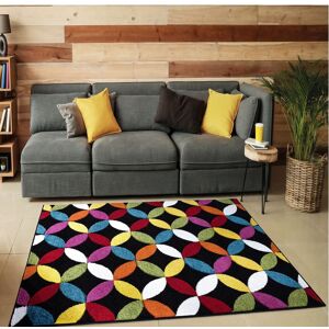 Smart Living Modern Hand Carved Multicolour Soft Thick Area Rug - Circle Black Size: 160 cm x 230 cm Black 160 cm x 230 cm Smart Living Modern Hand Carved Multicolour Soft Thick Area Rug - Circle Black Size: 160 cm x 230 cm Black 160 cm x 230 cm