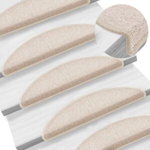 Berkfield Home Carpet Stair Treads 15 pcs Taupe 56x17x3 cm Size: Medium Taupe Medium Berkfield Home Carpet Stair Treads 15 pcs Taupe 56x17x3 cm Size: Medium Taupe Medium